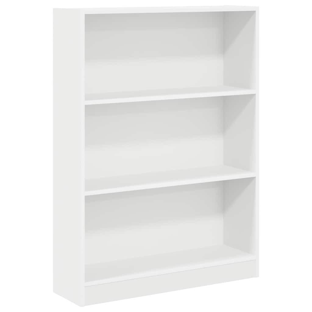 vidaXL Bücherregal Weiß 80x109x24 cm