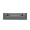 SOFA Ruby aus Samt grau 3 Sitzplätze - Grau, Textil (93/69/232cm) - Micadoni