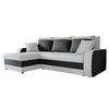ECKSOFA Kris Lux - Schwarz/Alufarben, Holz/Kunststoff (238/147cm) - MIRJAN24