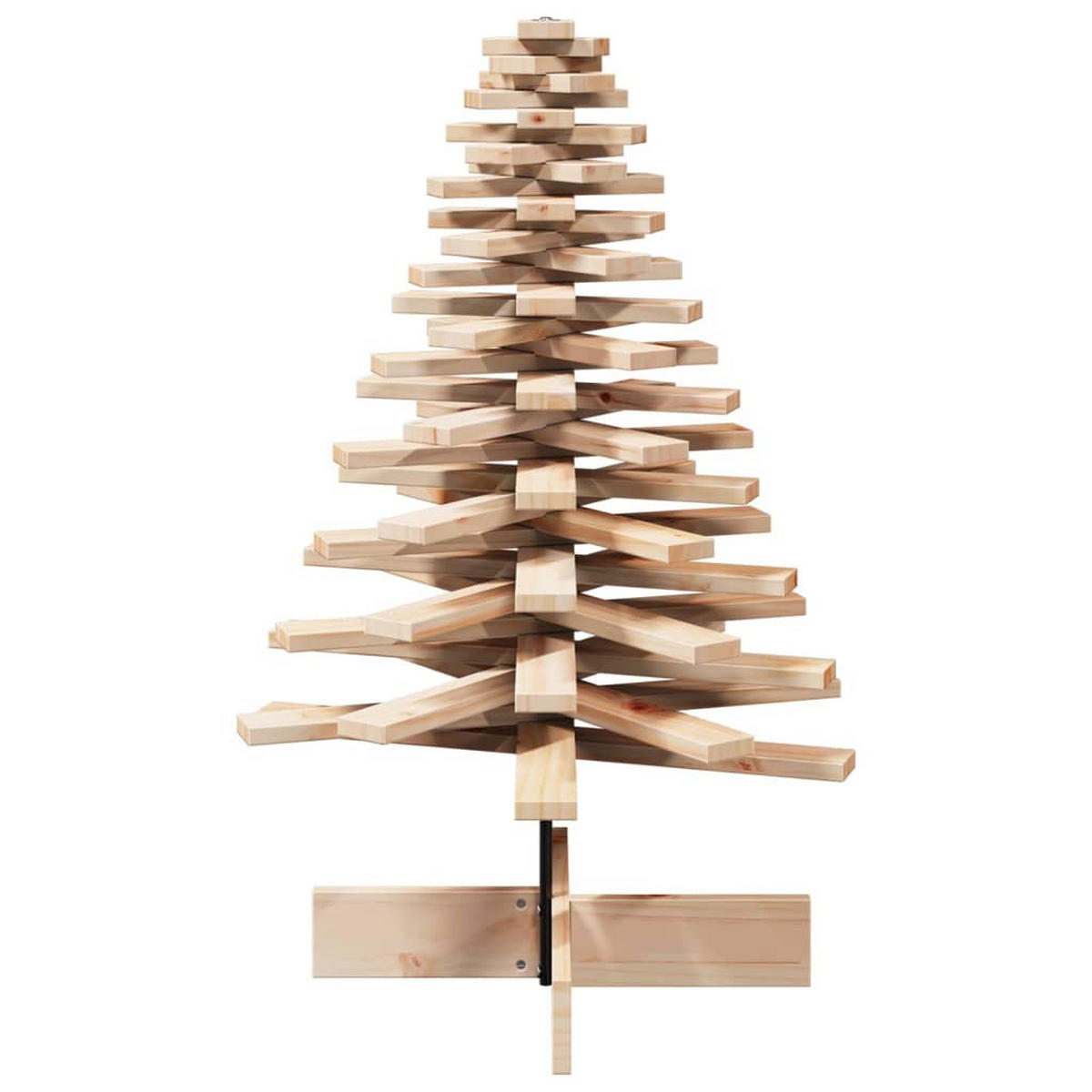 WEIHNACHTSBAUM Holz 64/64/100 Cm Braun Massivholz Kiefer - Braun, Holz (100cm) - vidaXL