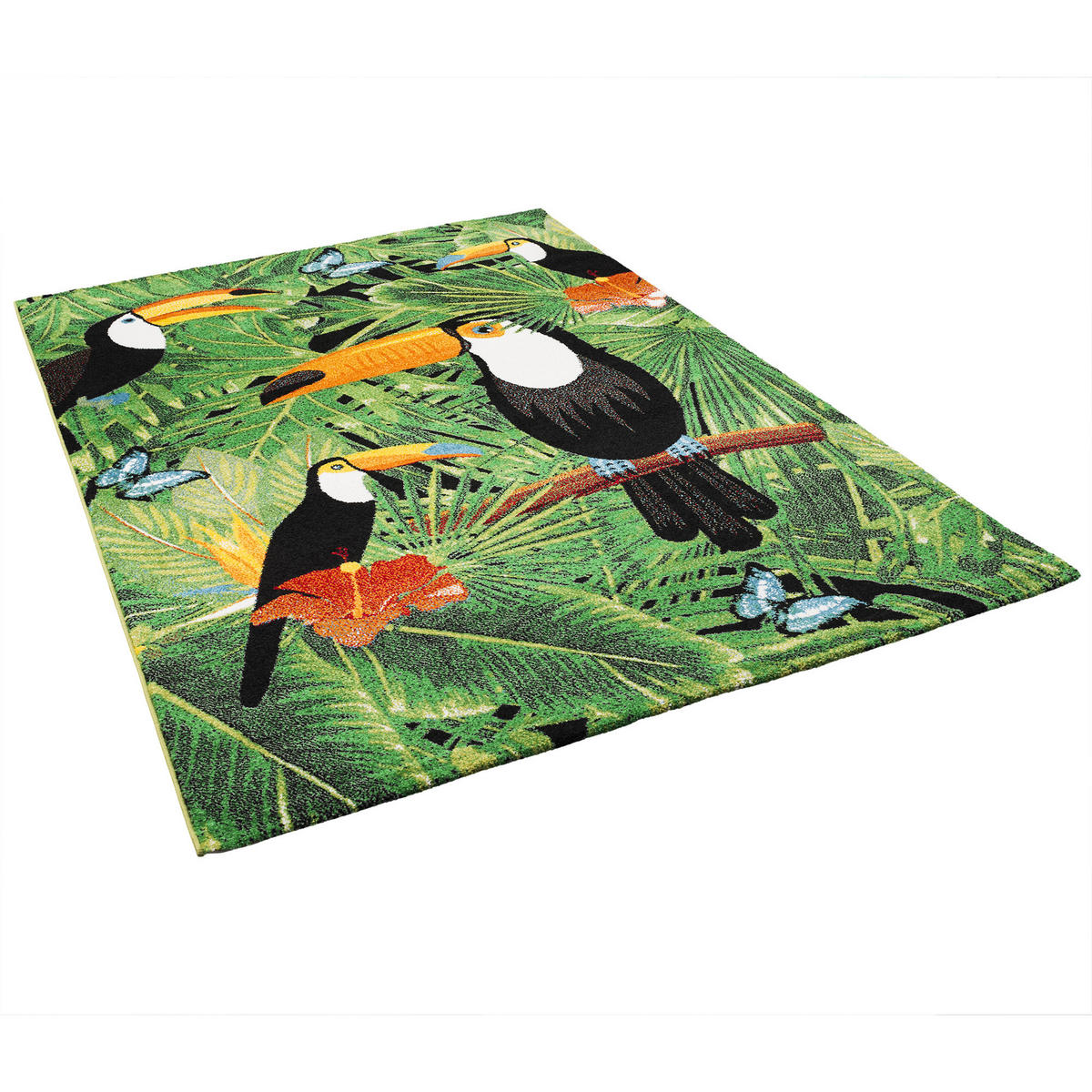 DESIGNER TEPPICH FARO TROPICAL TUKAN - Multicolor, Textil (140/200cm) - Pergamon