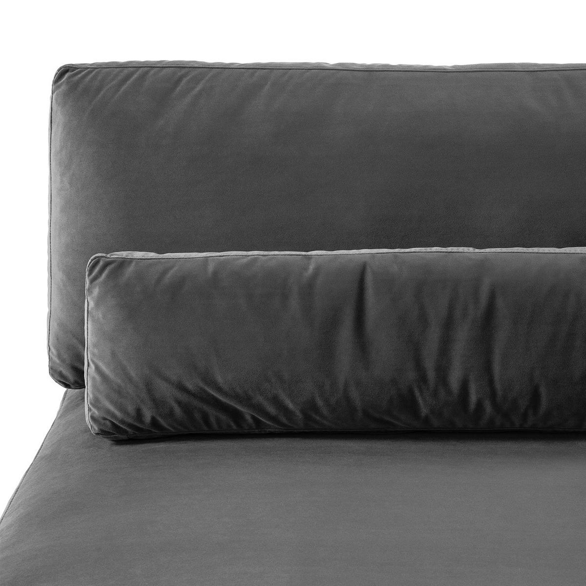 MODULLONGCHAIR - Grau, Textil (126/80/182cm) - home24