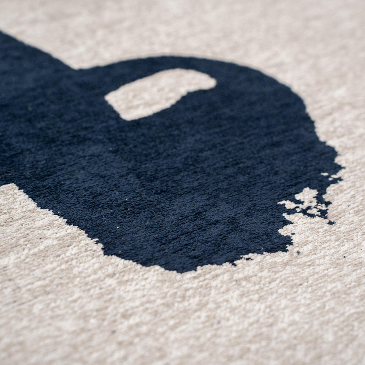 TEPPICH Sea Ink Craft Ribbon 240/240 cm - Blau, Textil (240/240cm) - Louis De Poortere