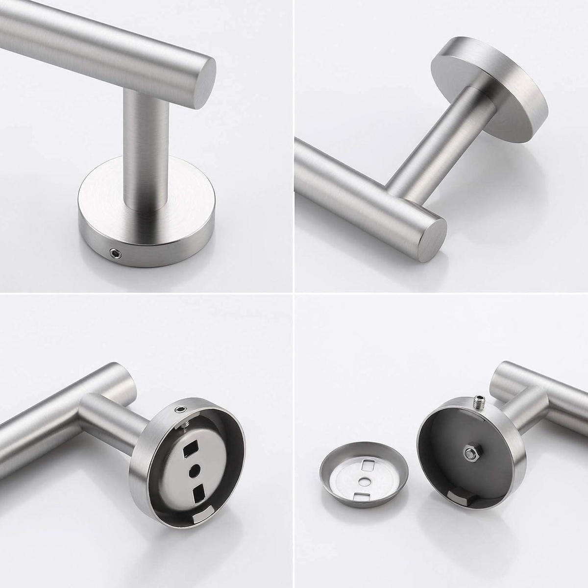 HANDTUCHSTANGE Edelstahl gebürstet 40 cm - Silberfarben, Metall (5.1/40.1/30.6cm)