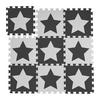 9XPUZZLEMATTE - Schwarz/Grau, Kunststoff (32/32cm) - Relaxdays