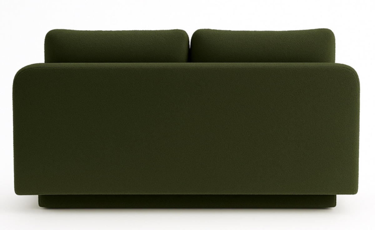 SOFA Grün MAJA Mit Schlaffunktion Bouclé - Grün, Textil (209/96/96cm) - Sepro Meble