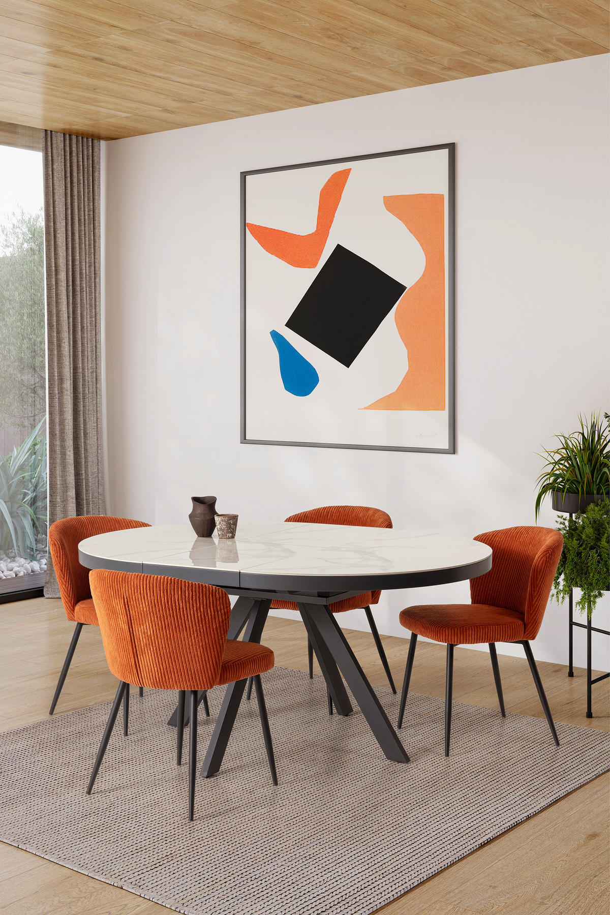 ESSTISCH Bela Weiß 120/120/76 cm - Weiß, Holz (120/120/76cm)