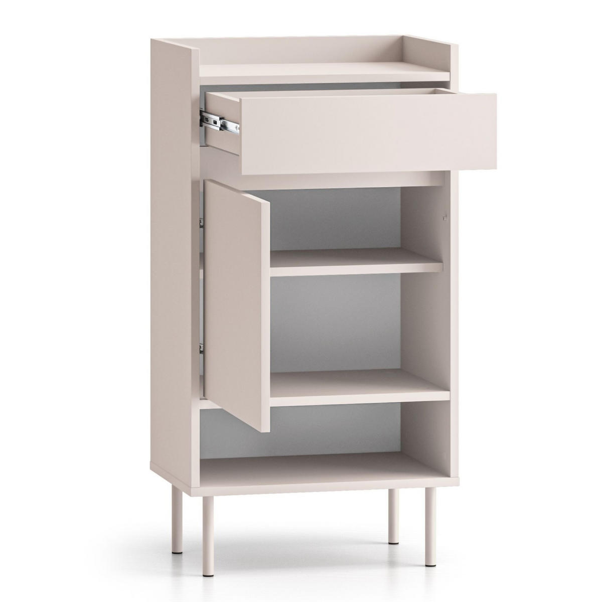 SCHUHSCHRANK Dioce Kaschmirgrau mit Schublade 50 cm - Taupe, Holz/Holzwerkstoff (49.8/95/33.3cm) - Selsey