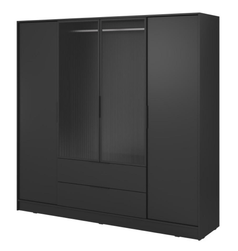 Sepro Meble Schrank Schwarz 206x200x51 cm