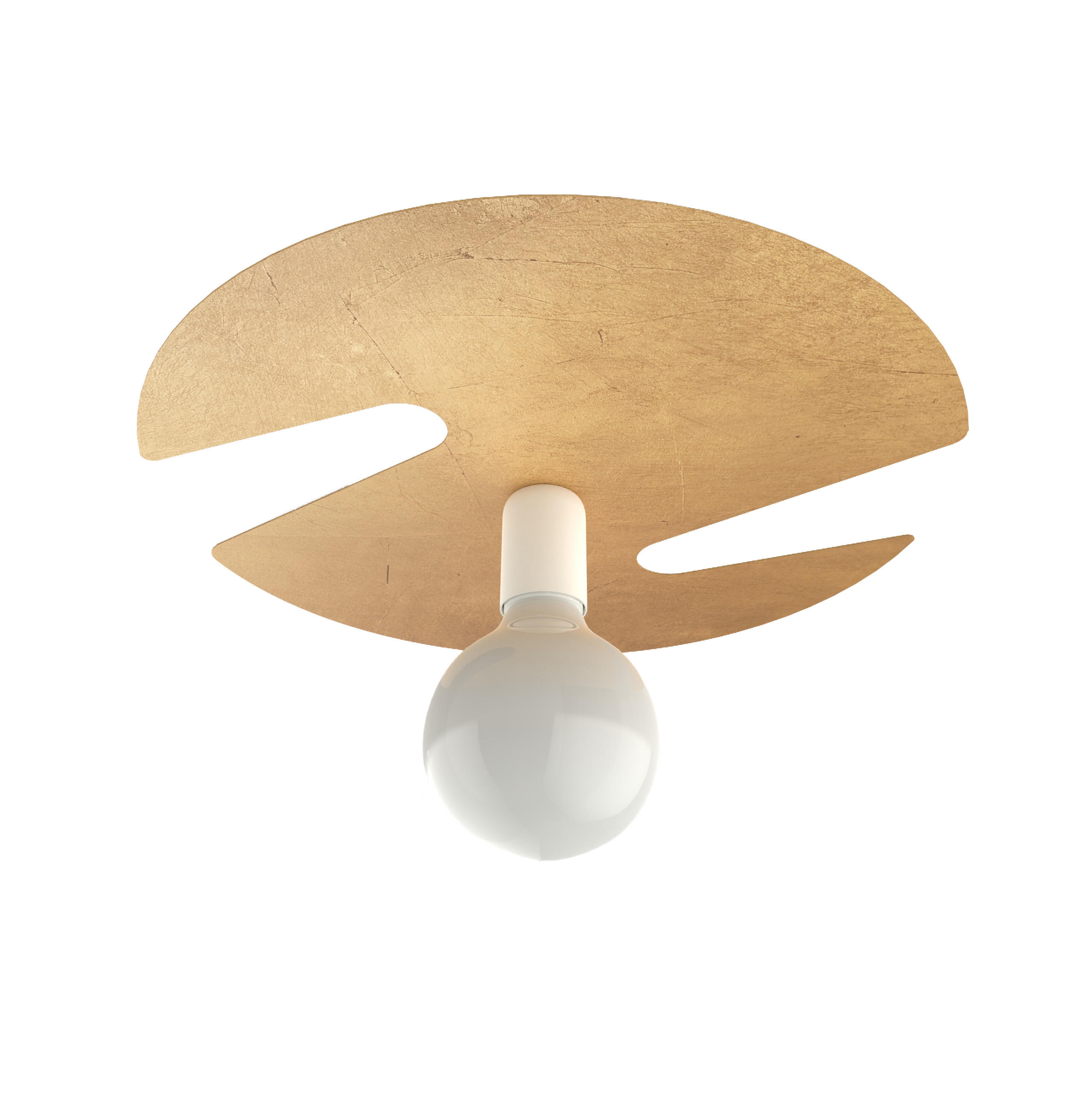 DECKENLEUCHTE - Goldfarben, Metall (40/40/6cm) - Lumicom