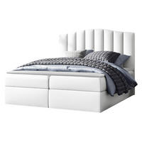 BOXBETT Lindos - Weiß, Holz (140/200cm) - MIRJAN24