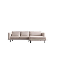 ECKSOFA L-form Dani Stoff Verita Beige Rechts - Sandfarben, Holz (281/174cm) - Kaiser Möbel