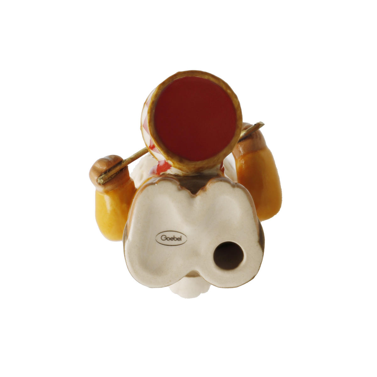 DEKOTIER Hase Herziger Trommler, Steingut, Bunt, 8 cm - Multicolor, Keramik (4.5/8/4cm) - Goebel