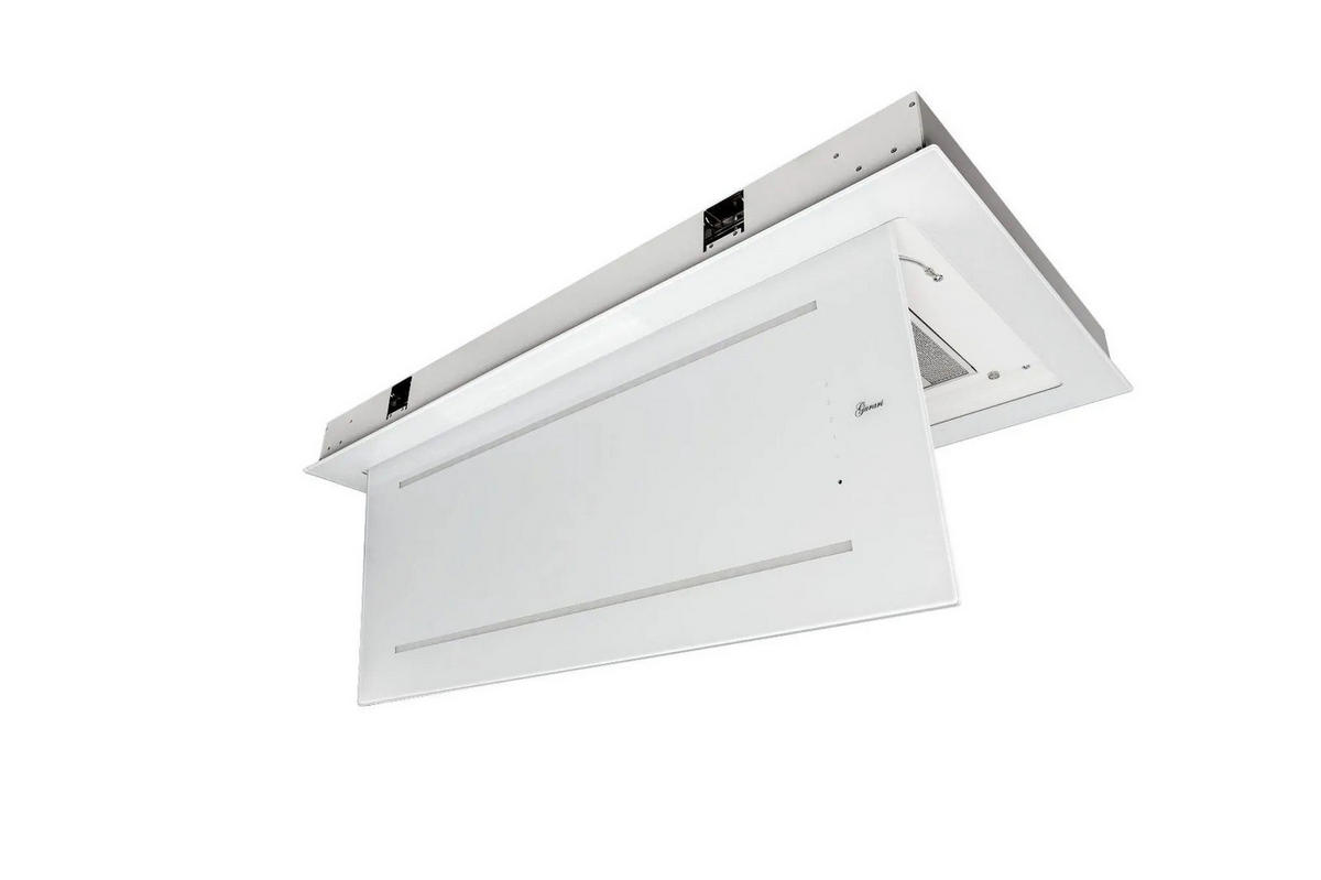 DUNSTABZUGSHAUBE GCH C 341 120 WH 120 cm Weiß - Weiß, Glas (120/10/60cm) - Gurari