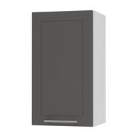 KÜCHENHÄNGESCHRANK Kvantum W2/40 Graphit Matt / Weiß Matt 40 / 32,5 / 72cm - Graphitfarben/Weiß, Holz/Holzwerkstoff (40/72/32.5cm) - Feldmann-Wohnen