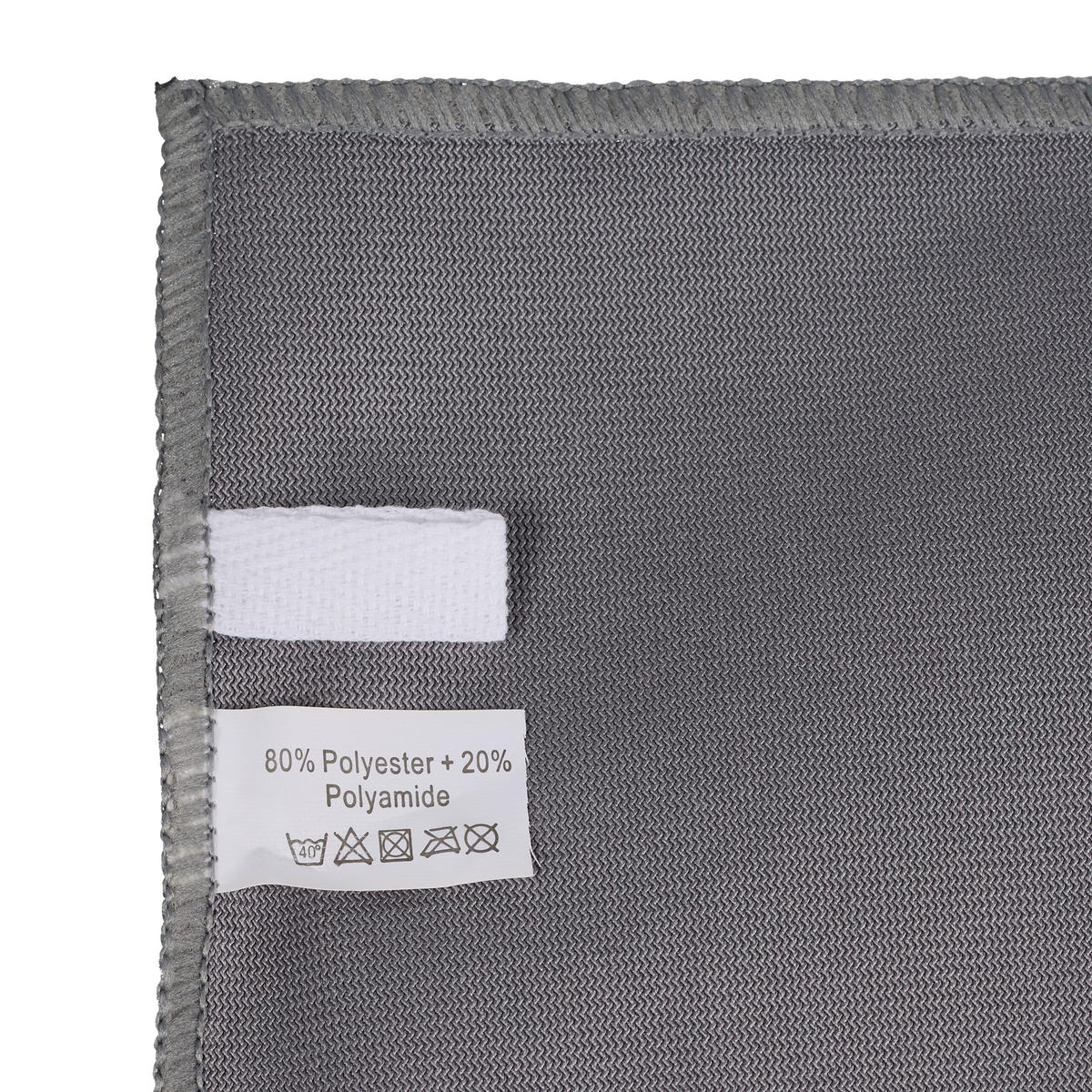 6XMIKROVLÁKNOVÉ utierky - sivá, textil/plast (60/0.8cm) - Relaxdays