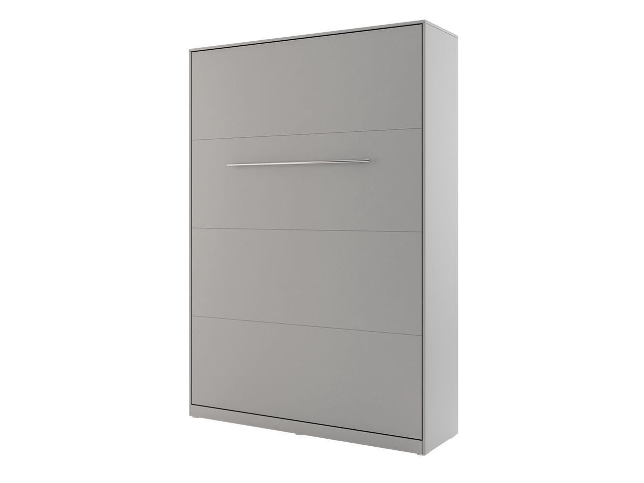 SCHRANKBETT Concept Pro I Vertical  - Grau, Holzwerkstoff (140/200cm) - MIRJAN24