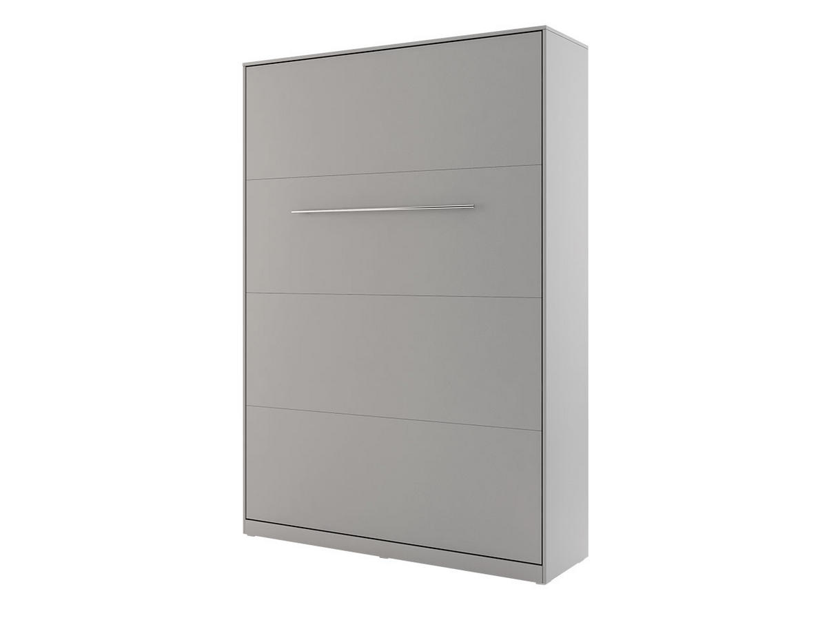 SCHRANKBETT Concept Pro I Vertical  - Grau, Holzwerkstoff (140/200cm) - MIRJAN24