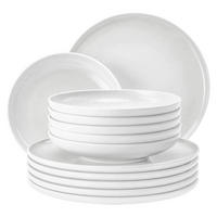 TAFELSERVICE Sento Home Aura white 12er Set - Weiß, Keramik (32.3/23.5/32.3cm) - Seltmann Weiden