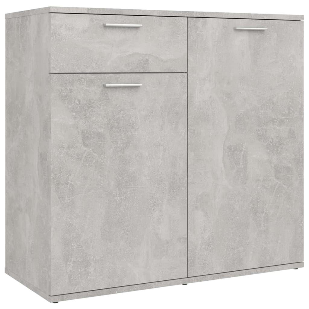 vidaXL Sideboard Hellgrau 80x75x36 cm