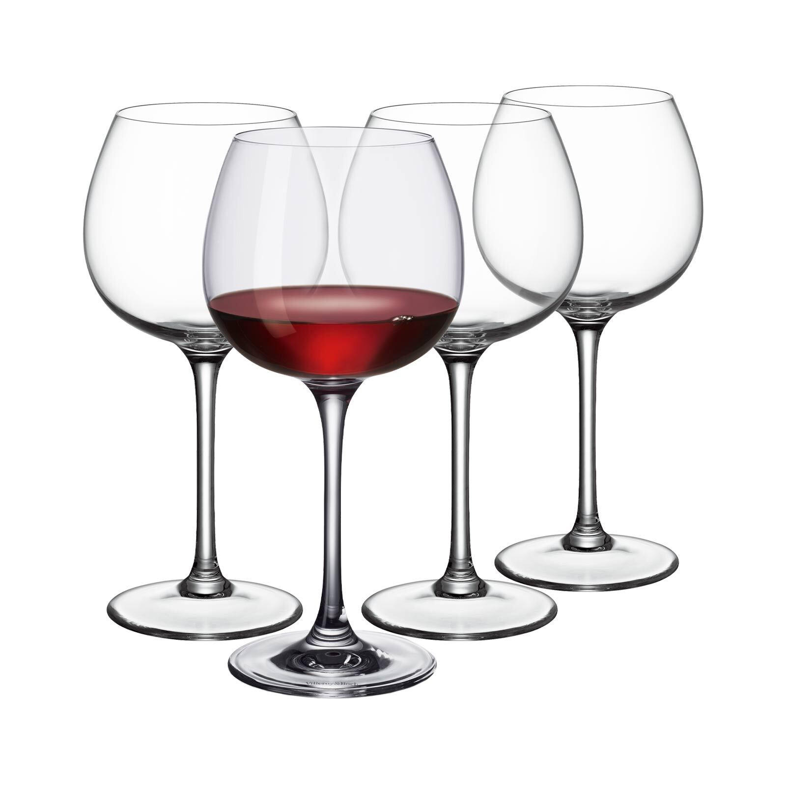 BURGUNDER ROTWEINGLÄSER Purismo Wine transparent 200 ml 4er Set - Transparent, Glas (0.2L) - Villeroy & Boch