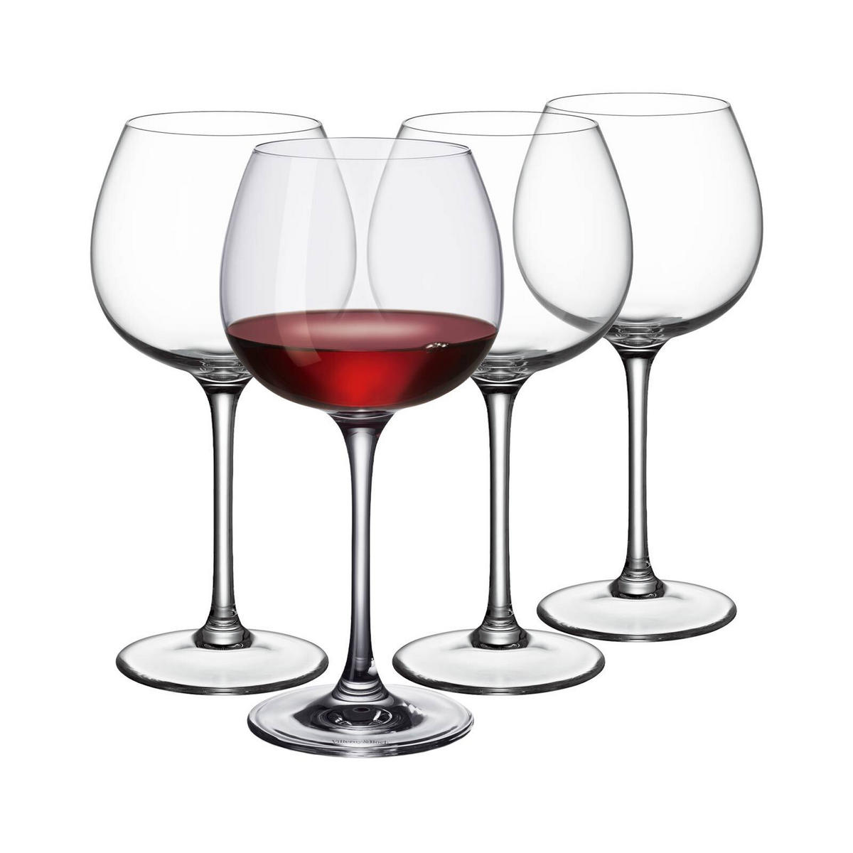 BURGUNDER ROTWEINGLÄSER Purismo Wine transparent 200 ml 4er Set - Transparent, Glas (0.2L) - Villeroy & Boch