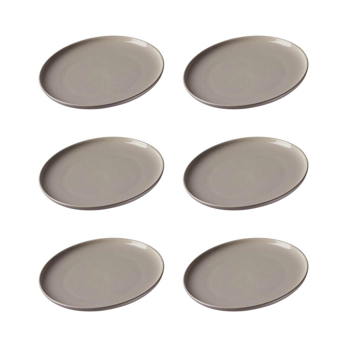 DESSERTTELLER Jasper Taupe ø 19.0 cm 6er Set - Taupe, Keramik (19cm) - Ritzenhoff Breker
