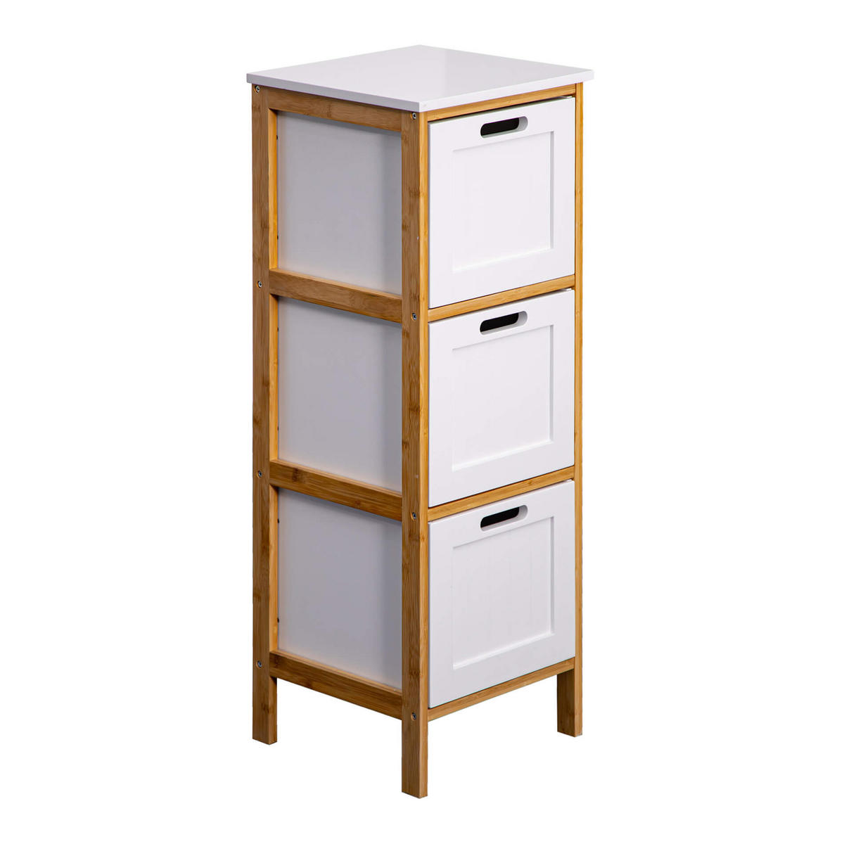NACHTTISCH Weiß 30/32/86 cm - Weiß, Holzwerkstoff (30/86/32cm) - Mobili Rebecca