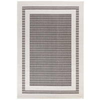 OUTDOORTEPPICH 120/170 cm Bergen Bordüre - Schwarz, Textil (120/170cm) - Steffensmeier