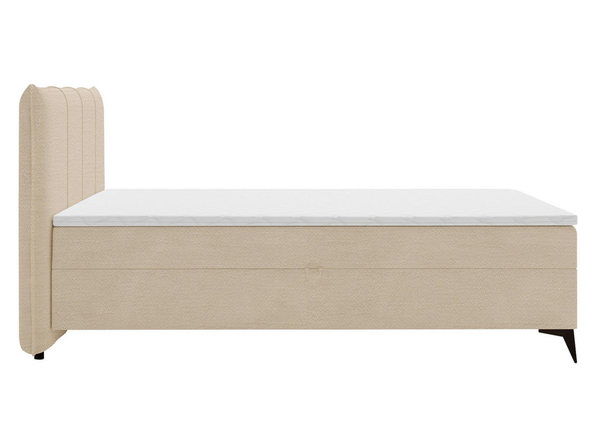 BOXBETT Eco Bis - H3 - Beige/Schwarz, Holz/Holzwerkstoff (180/200cm) - MIRJAN24