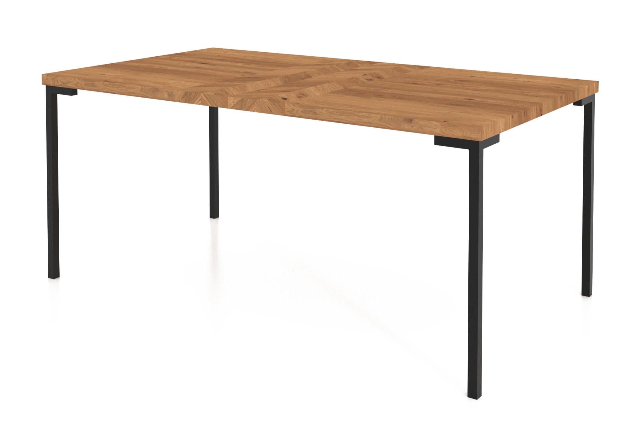 byoak Kaffeetisch Wildeiche 80x48x80 cm