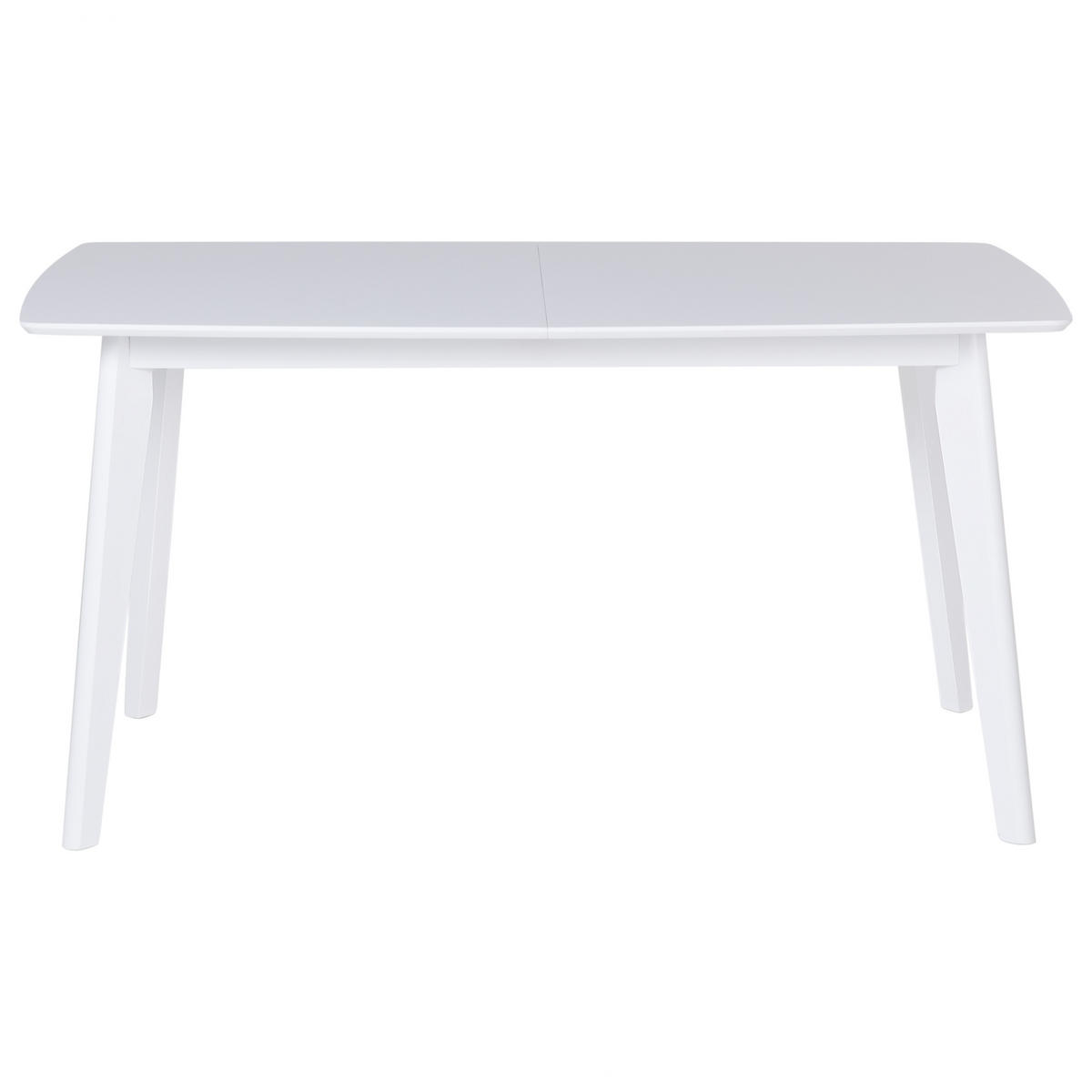 ESSTISCH 150-195/90/75 cm Weiß Rechteckig Sanford - Weiß, Holzwerkstoff (195/90/75cm) - Beliani