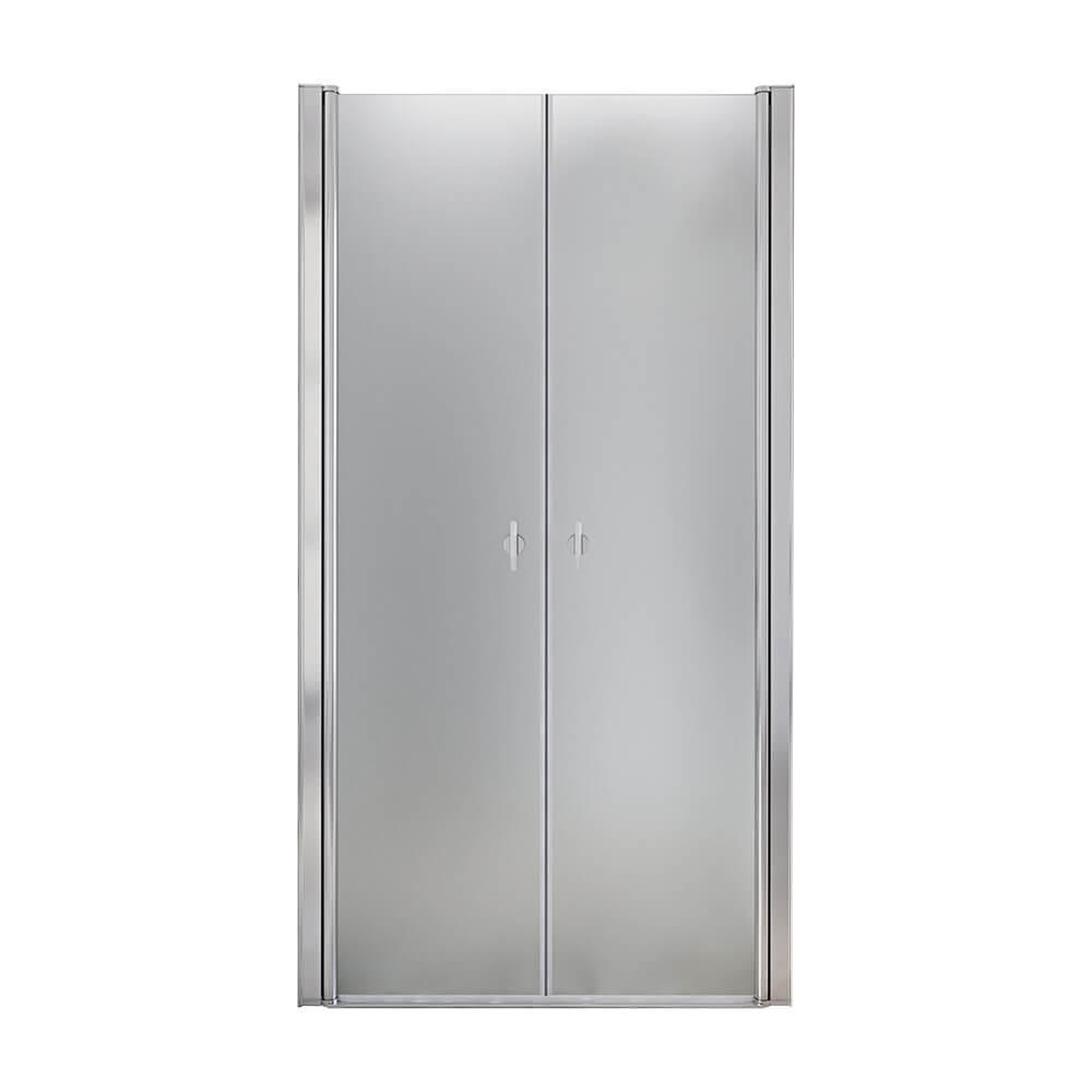 PENDELTÜR Milchglas LAVEA - Silberfarben, Glas/Metall (85/195cm) - Home Deluxe