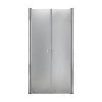 PENDELTÜR Milchglas LAVEA - Silberfarben, Glas/Metall (75/195cm) - Home Deluxe