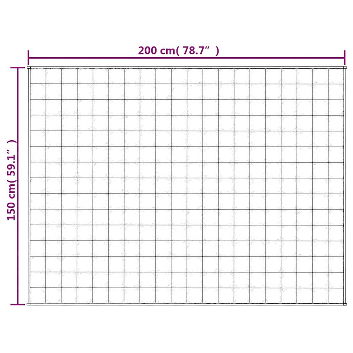 GEWICHTSDECKE Grau 150/200 Cm 11 Kg Stoff - Grau, Textil (150/200cm) - vidaXL