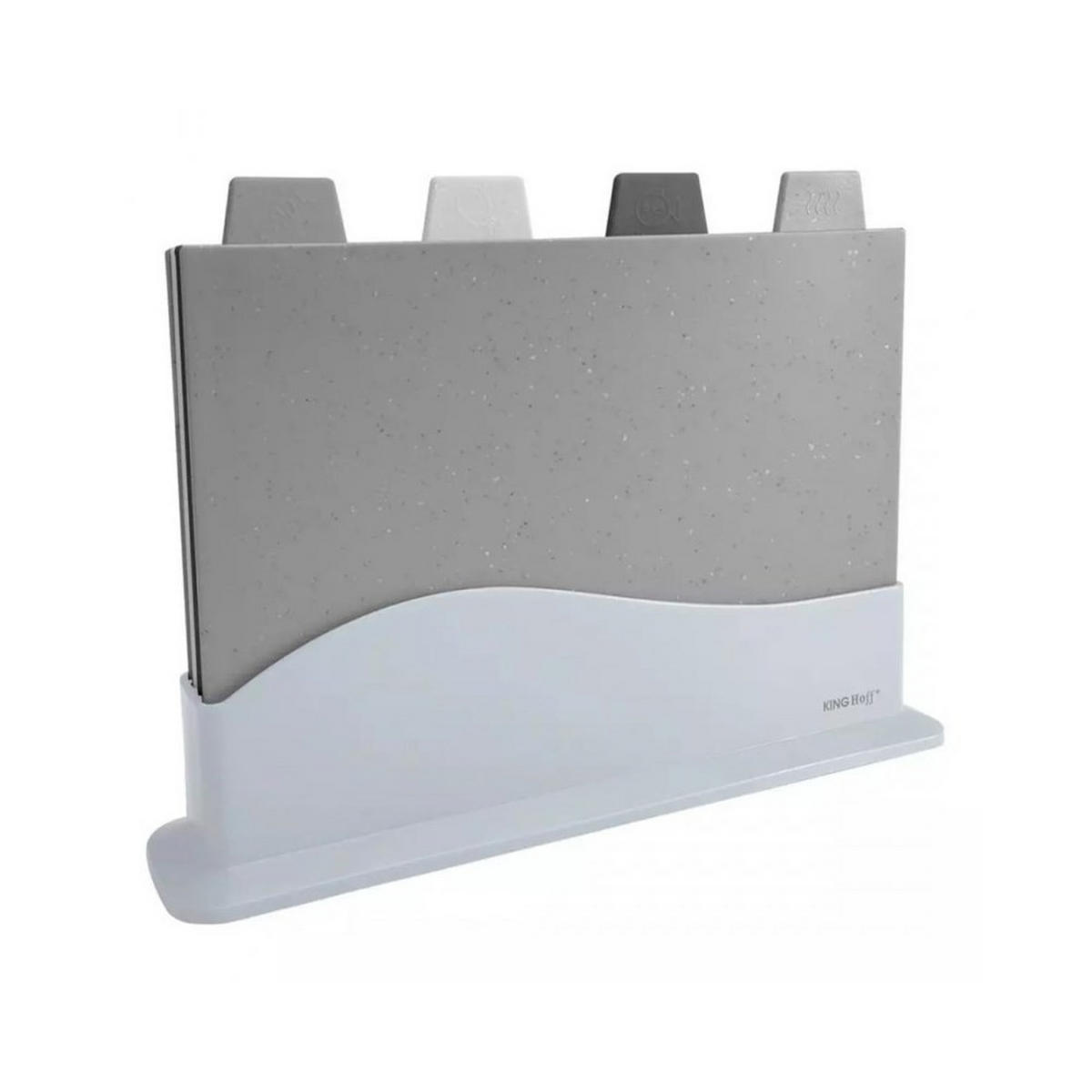 SCHNEIDEBRETT Grau 30/22.5/5 cm KH1743 - Grau, Kunststoff (22.5/30cm) - Kinghoff 