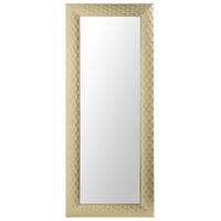 WANDSPIEGEL gold rechteckig 50/130 cm Antibes - Goldfarben, Kunststoff (50/130/3cm) - Beliani