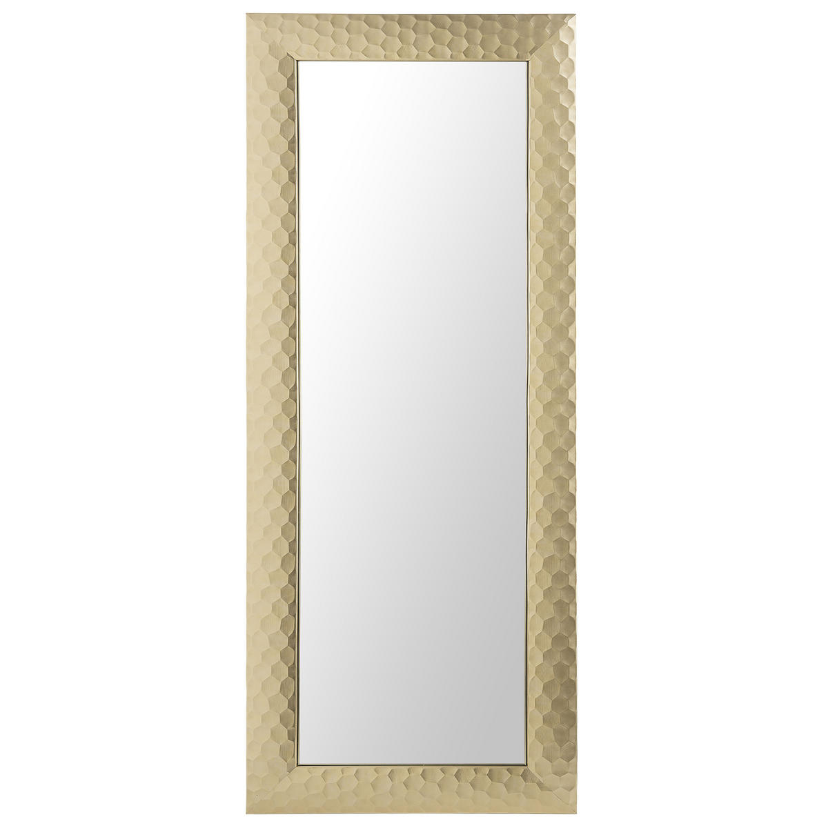 WANDSPIEGEL gold rechteckig 50/130 cm Antibes - Goldfarben, Kunststoff (50/130/3cm) - Beliani
