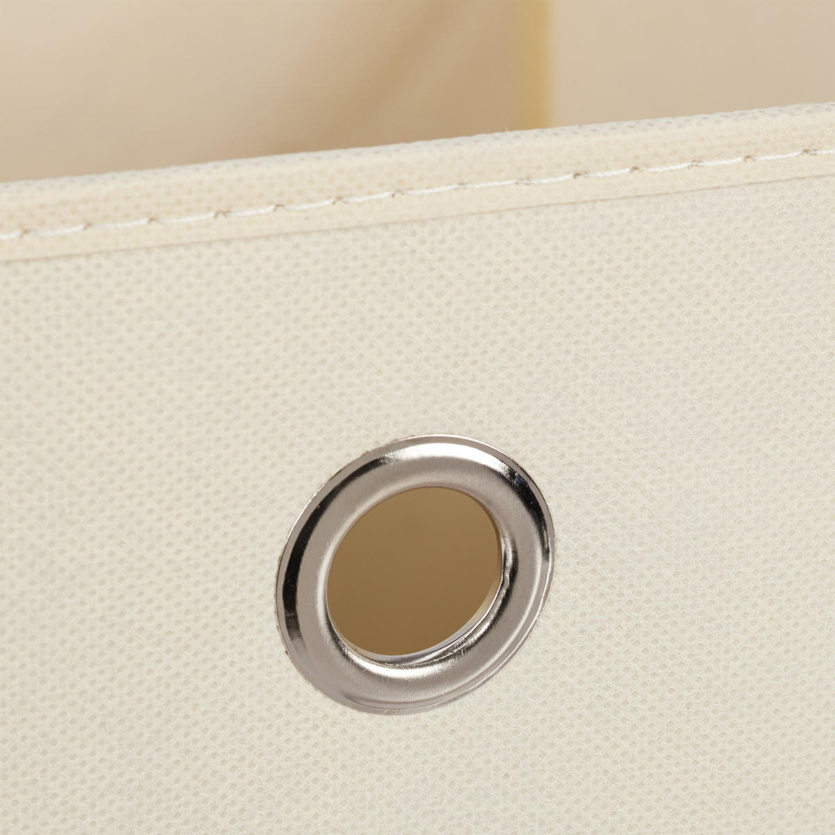 2XAUFBEWAHRUNGSBOX - Beige, Wellpappe/Textil (30/30/30cm) - Relaxdays