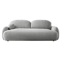 SCHLAFSOFA Mayo - Hellgrau/Schwarz, Holzwerkstoff/Kunststoff (256/85/115cm) - MIRJAN24