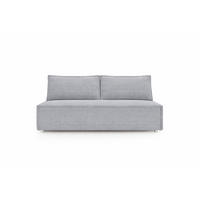 SCHLAFSOFA Mit Bettkasten DUO, Stoff Poso, Silber - Silberfarben, Holz (198/89/90cm) - Kaiser Möbel