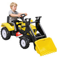 KINDER-RADLADER DE-06117 mit beweglicher Schaufel und Hupe Gelb - Gelb/Schwarz, Kunststoff/Metall (114/41/52cm) - ComfortXL