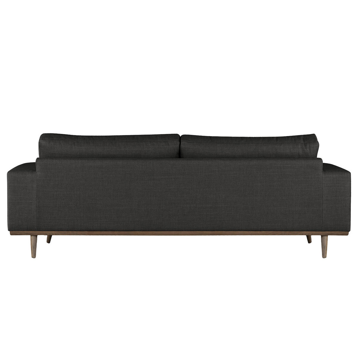 2-SITZER SOFA - Eichefarben/Schwarz, Eichenholz/Textil (197/81/88cm) - home24