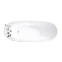 FREISTEHENDE Badewanne - 1 Person - Acryl - Schwarz - Schwarz, Kunststoff (170/73/75cm) - Vente-Unique