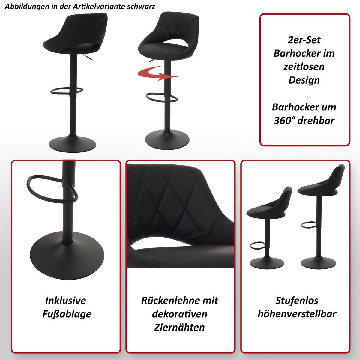 BARHOCKER Grün 2er-Set - Grün, Textil (47/107/44cm) - MCW