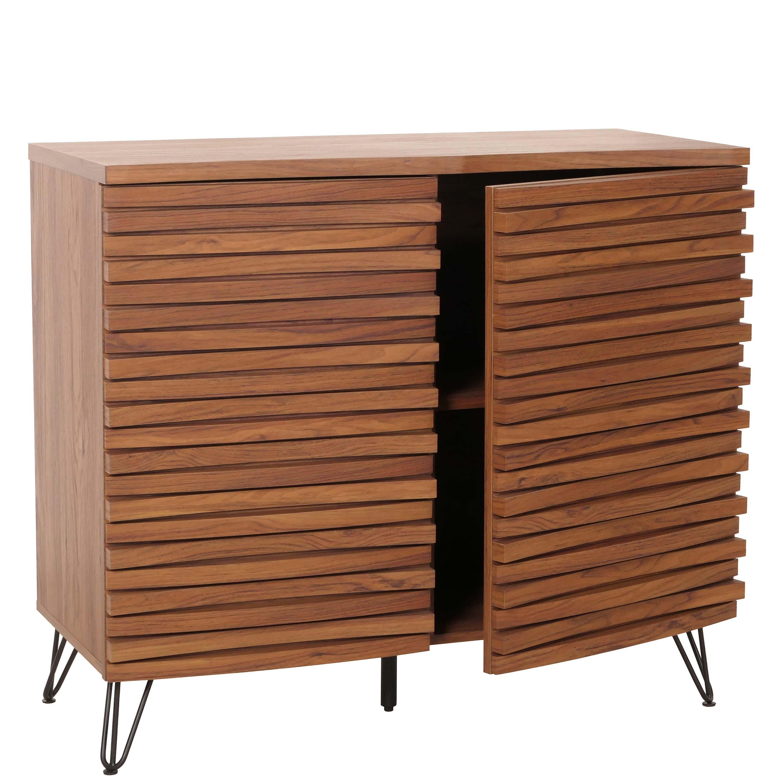 KOMMODE Walnuss Dekor - Walnussfarben, Holzwerkstoff (95/85/45cm) - MCW