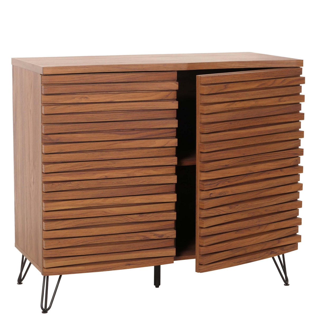 KOMMODE Walnuss Dekor - Walnussfarben, Holzwerkstoff (95/85/45cm) - MCW