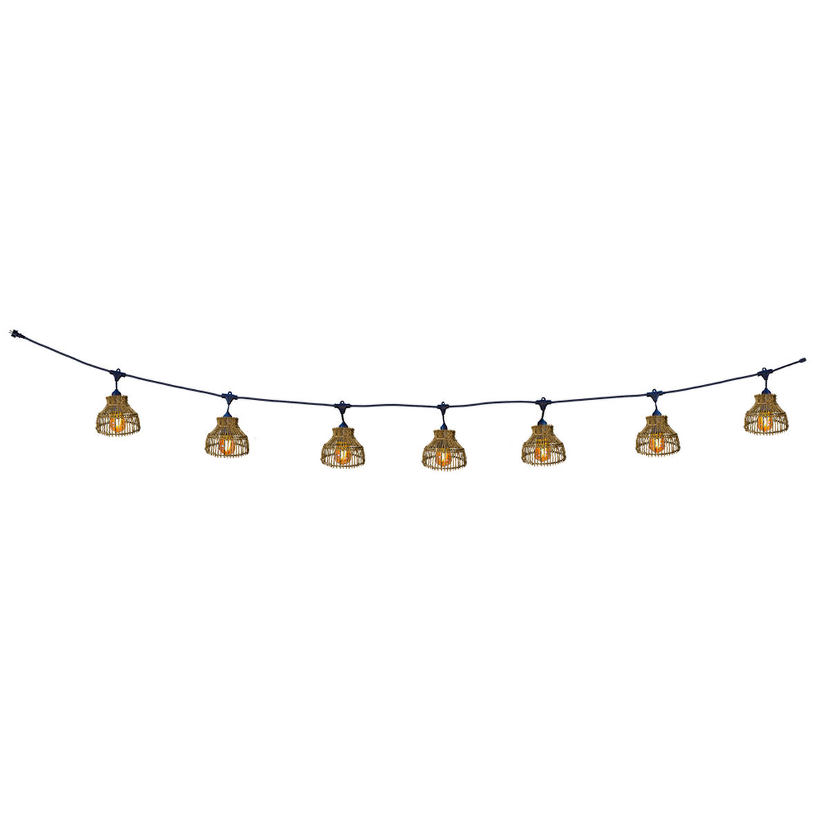 LICHTERKETTE AMELIA braun - Braun, Naturmaterialien (600cm) - Lumisky