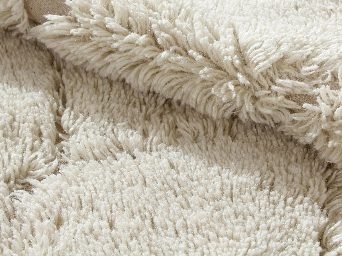 WOHNZIMMERTEPPICH - 230 x 160 - stoff - gebrochenes weiß Moncalvo - Weiß, Textil (230/160cm) - Vente-Unique