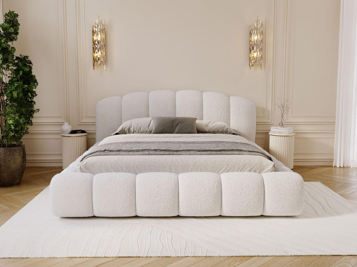 POLSTERBETT CLOUD SOFT - Weiß, Textil (226/234cm) - Graingold